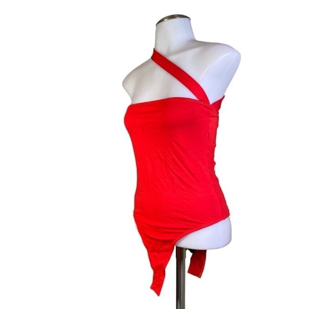 Superdown Rony Asymmetrical Bodysuit - Red - Picture 4 of 8